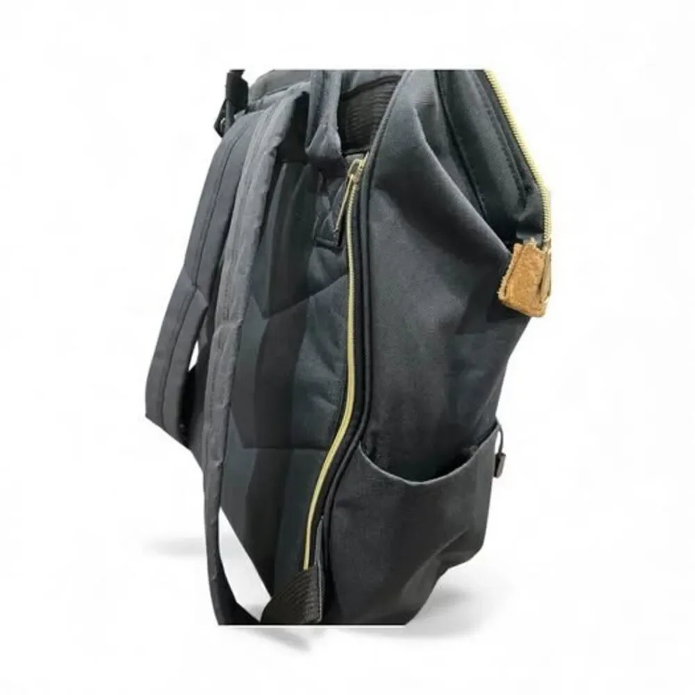 Himawari Women’s Navy Blue Wide Open Backpack Laptop Bag